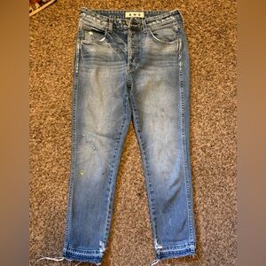 AMO Blue Slim Straight Jeans